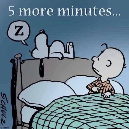 5 more minutes snoopy cartoon